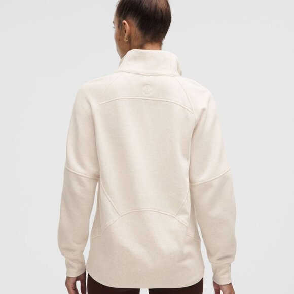 Scuba Oversized Funnel-Neck Half Zip Long - Picture 2 of 5